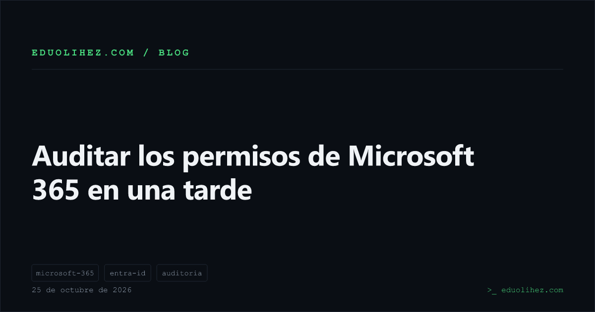 Auditar los permisos de Microsoft 365 en una tarde