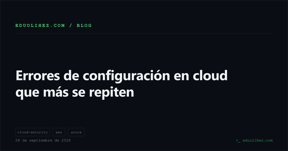 Errores de configuración en cloud que más se repiten